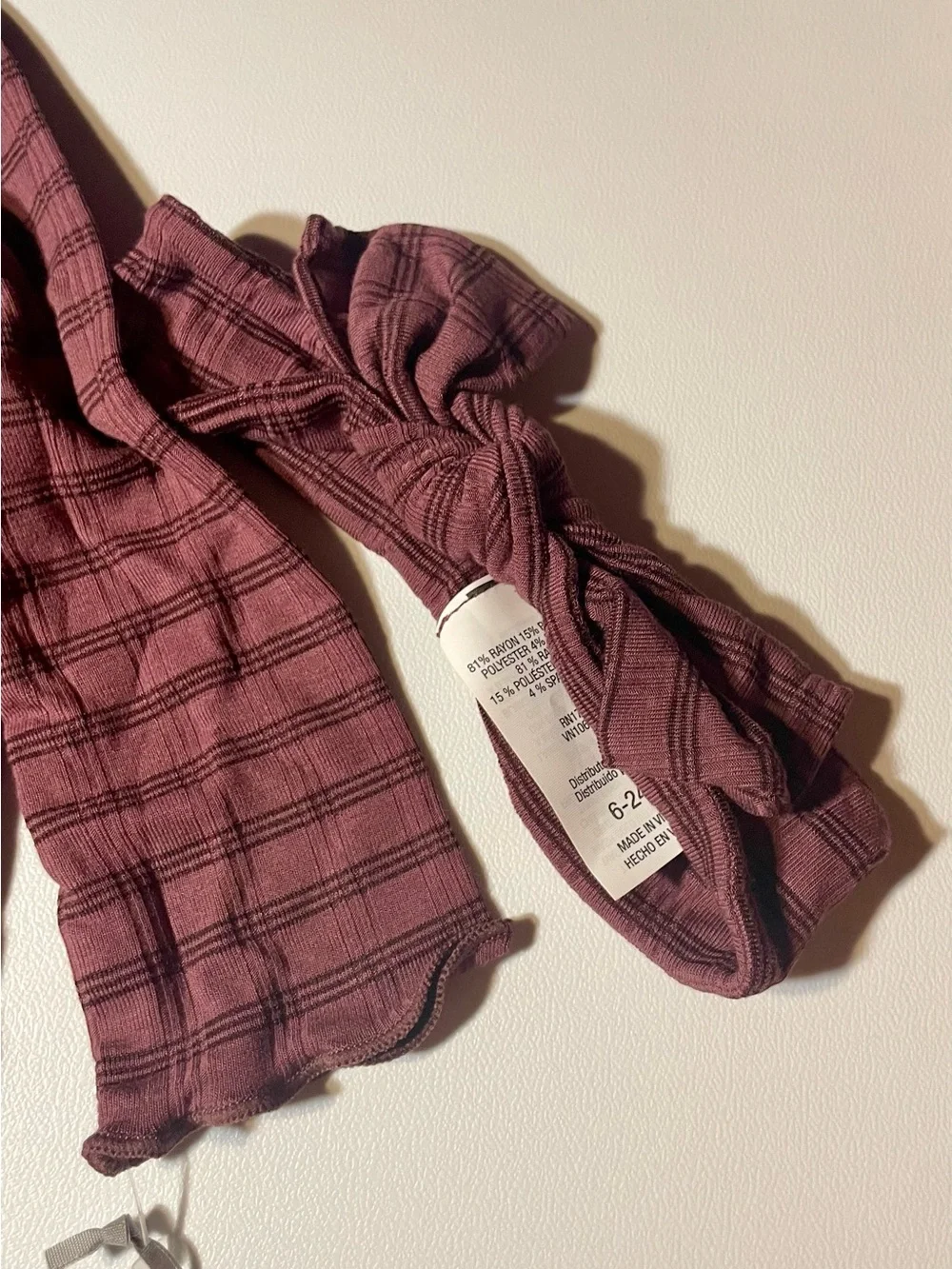 Cloud Island Mauve Striped Baby Romper with Headband Set NWT 6-9 Months Girls